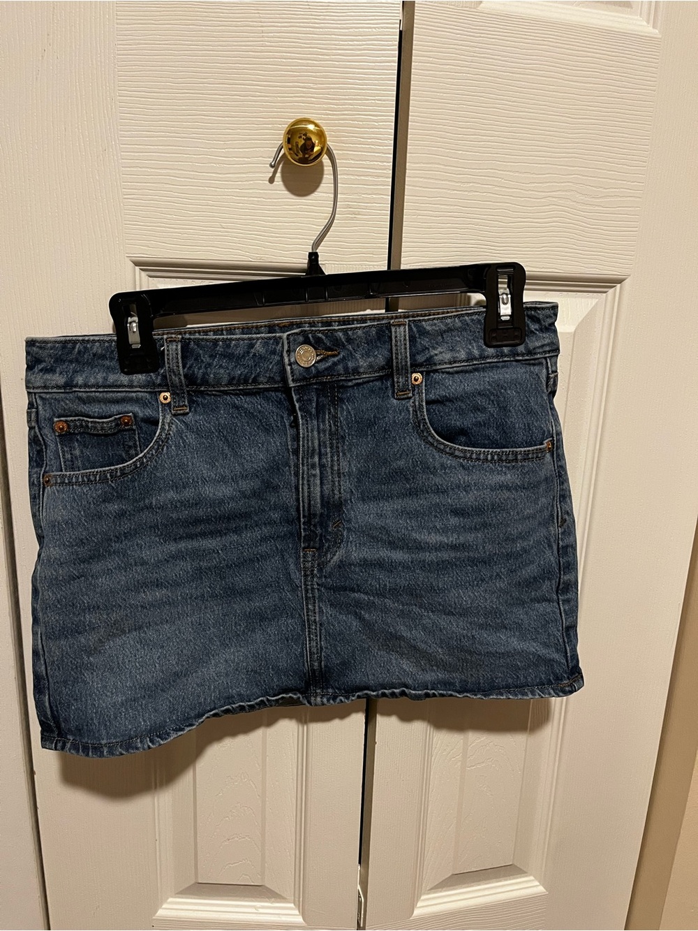 PacSun Dark Blue Denim Mini Skirt